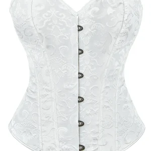 Corset Bone Clothing Steel Boned Sexy Court Corset Laced Waist Cincher Vintage Shapewear Abdominal Belt Tight Binding